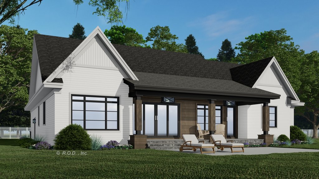 Farmhouse Style House Plan - 4 Beds 3 Baths 2286 Sq/Ft Plan #51-1229 ...