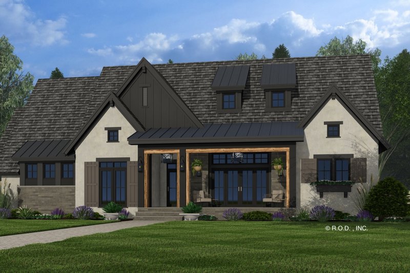 Architectural House Design - Exterior - Front Elevation 4 for Craftsman House Plan #51-1304 - 3 bed, 2.5 bath