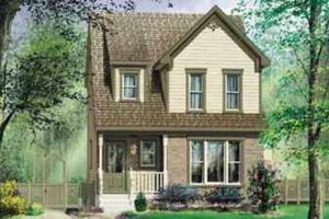 Colonial Exterior - Front Elevation Plan #25-272