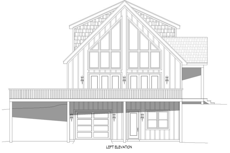 House Blueprint - Exterior - Other Elevation for Traditional House Plan #932-478 - 3 bed, 2.5 bath