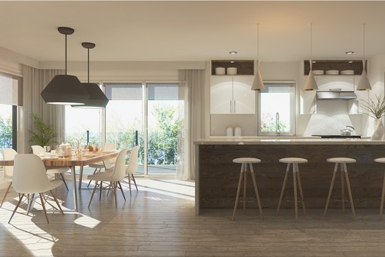 Interior - Kitchen for Contemporary House Plan #23-2648 - 3 bed, 2.5 bath