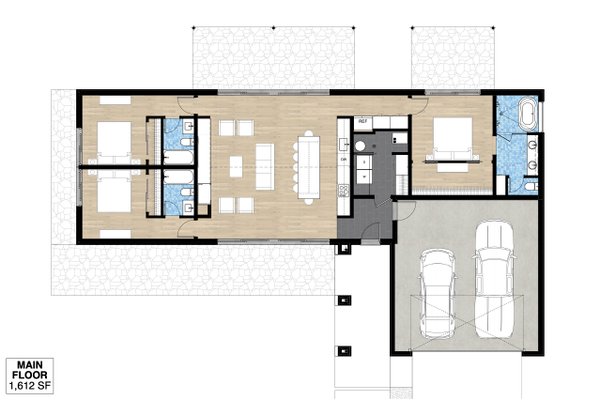 Ranch Floor Plan - Main Floor Plan #933-19