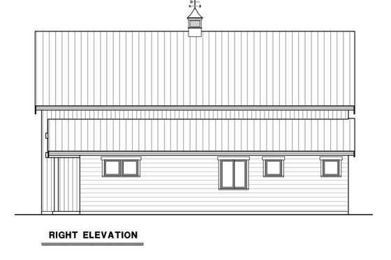 Exterior - Other Elevation for Farmhouse House Plan #1070-196 - 1 bed, 1 bath