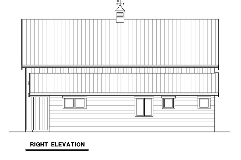 Architectural House Design - Exterior - Other Elevation for Farmhouse House Plan #1070-196 - 1 bed, 1 bath