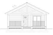 Cottage Style House Plan - 1 Beds 1 Baths 624 Sq/Ft Plan #126-281 