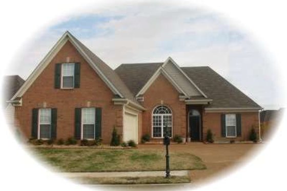 Exterior - Front Elevation for European House Plan #81-1468 - 3 bed, 2 bath