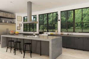 Interior - Kitchen 2 for Ranch House Plan #888-9 - 3 bed, 3.5 bath