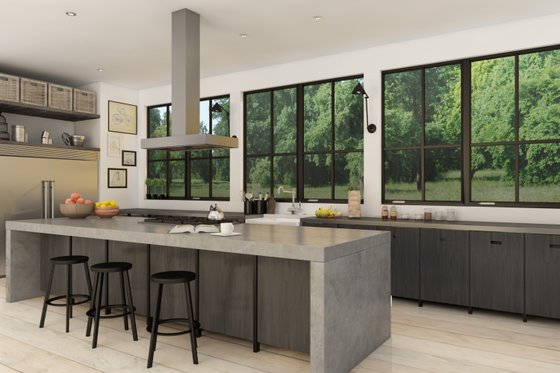 Interior - Kitchen 2 for Ranch House Plan #888-9 - 3 bed, 3.5 bath