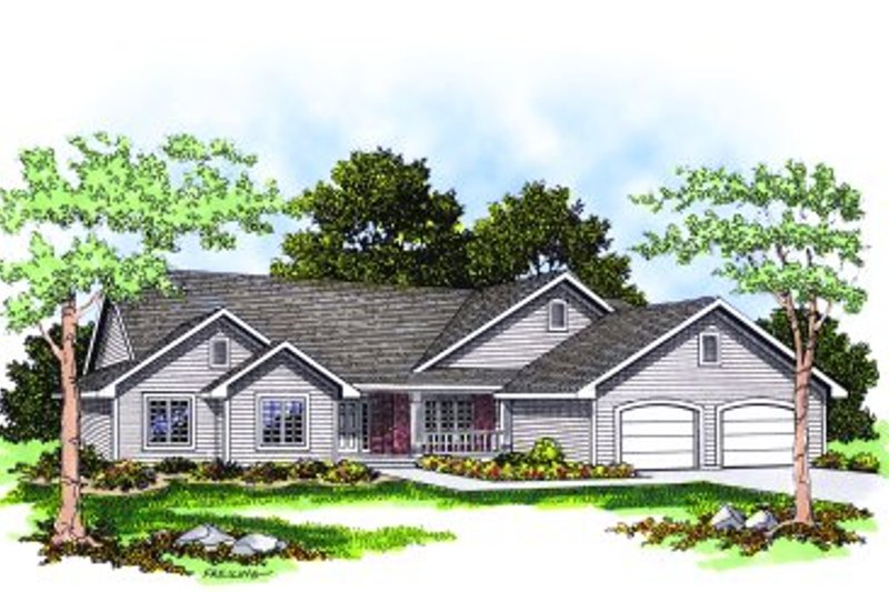 House Design - Traditional Exterior - Front Elevation Plan #70-208