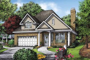 Ranch Exterior - Front Elevation Plan #929-866