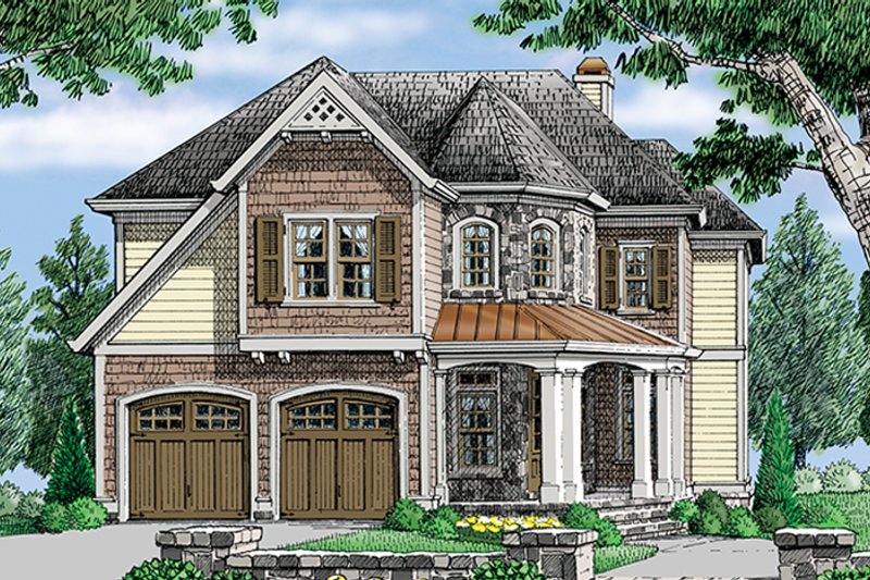 Dream House Plan - Exterior - Front Elevation 3 for European House Plan #927-979 - 5 bed, 3 bath
