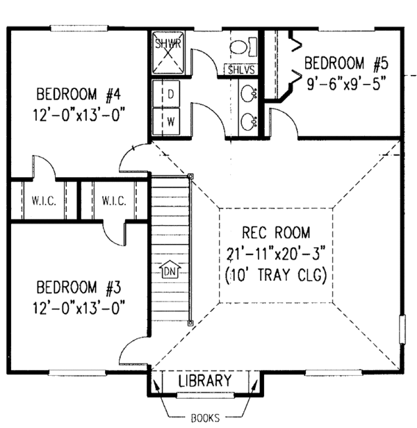 Home Plan - Victorian Floor Plan - Upper Floor Plan #11-258