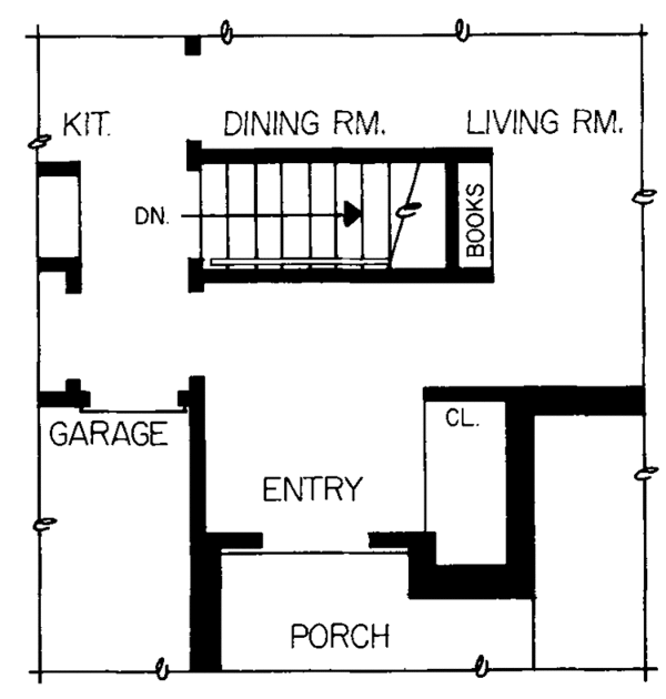 Home Plan - Tudor Floor Plan - Other Floor Plan #72-663