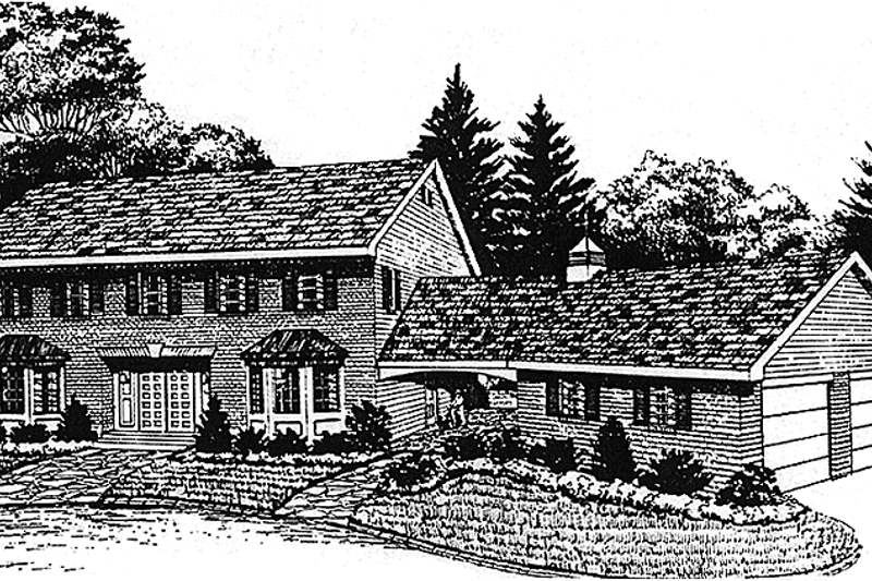 House Design - Colonial Exterior - Front Elevation Plan #314-253
