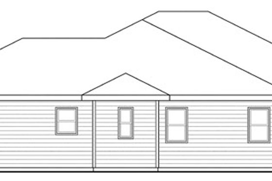 Exterior - Other Elevation 1 for Traditional House Plan #124-869 - 3 bed, 2 bath