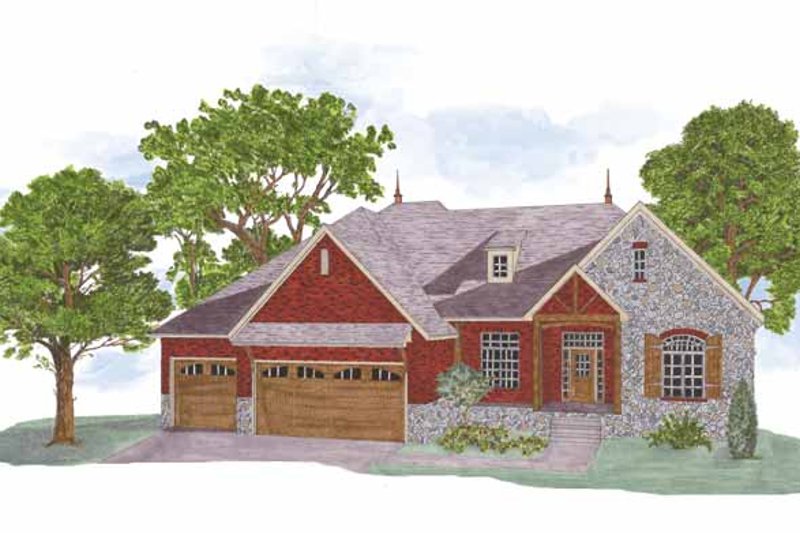 Dream House Plan - Country Exterior - Front Elevation Plan #950-4