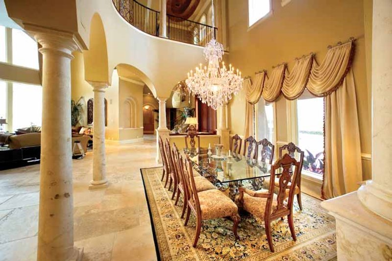 Home Plan - Interior - Dining Room for Mediterranean House Plan #1017-14 - 5 bed, 5.5 bath