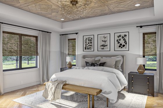 Interior - Master Bedroom for Modern House Plan #455-615 - 4 bed, 3.5 bath