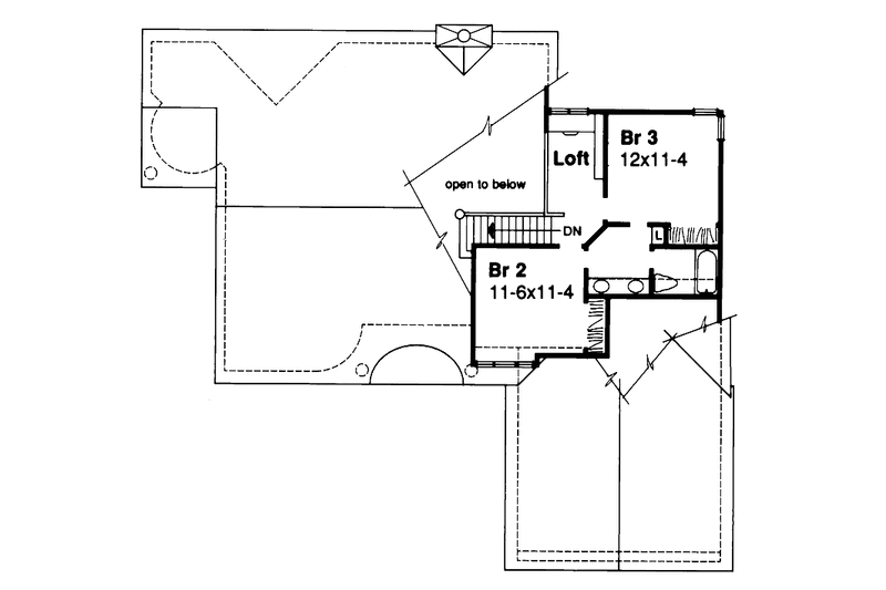 Home Plan - Floor Plan - Upper Floor for Traditional House Plan #320-1501 - 3 bed, 2.5 bath
