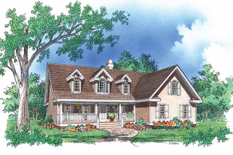 Country Style House Plan - 3 Beds 2.5 Baths 1946 Sq/Ft Plan #929-488
