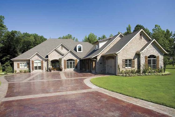 Exterior - Front Elevation 3 for Traditional House Plan #17-2757 - 3 bed, 3.5 bath