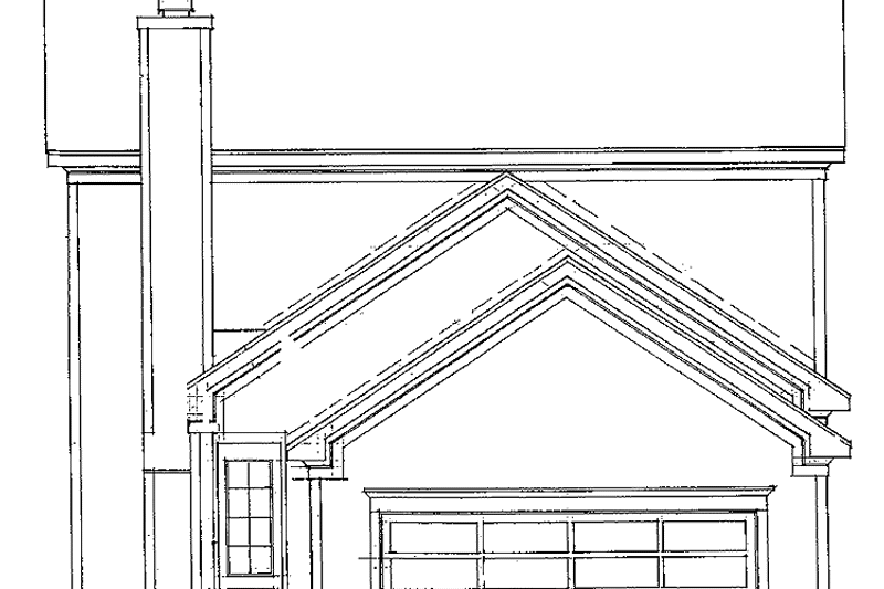 Dream House Plan - Exterior - Rear Elevation for Classical House Plan #952-265 - 3 bed, 2.5 bath