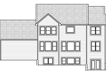 Dream House Plan - Traditional Exterior - Rear Elevation Plan #51-666