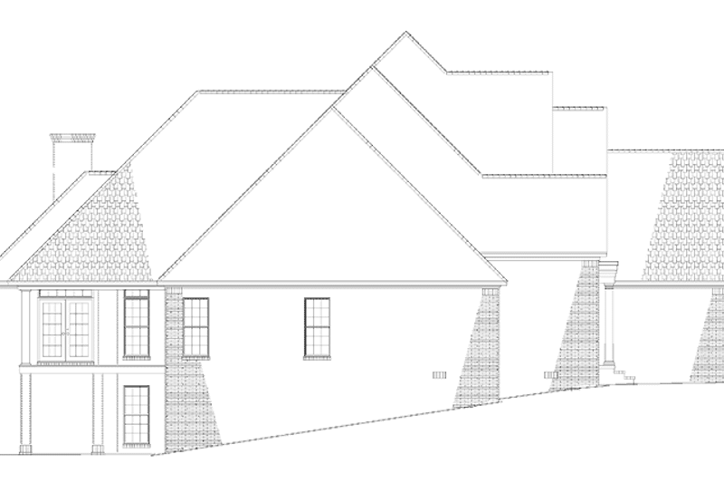 Home Plan - Exterior - Other Elevation for Traditional House Plan #17-3009 - 5 bed, 4.5 bath