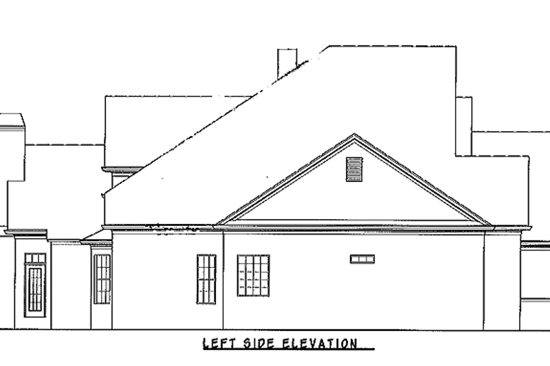 Home Plan - Exterior - Other Elevation for European House Plan #54-277 - 4 bed, 3.5 bath