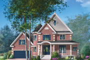 Victorian Style House Plan - 3 Beds 2 Baths 2562 Sq/Ft Plan #25-4691 