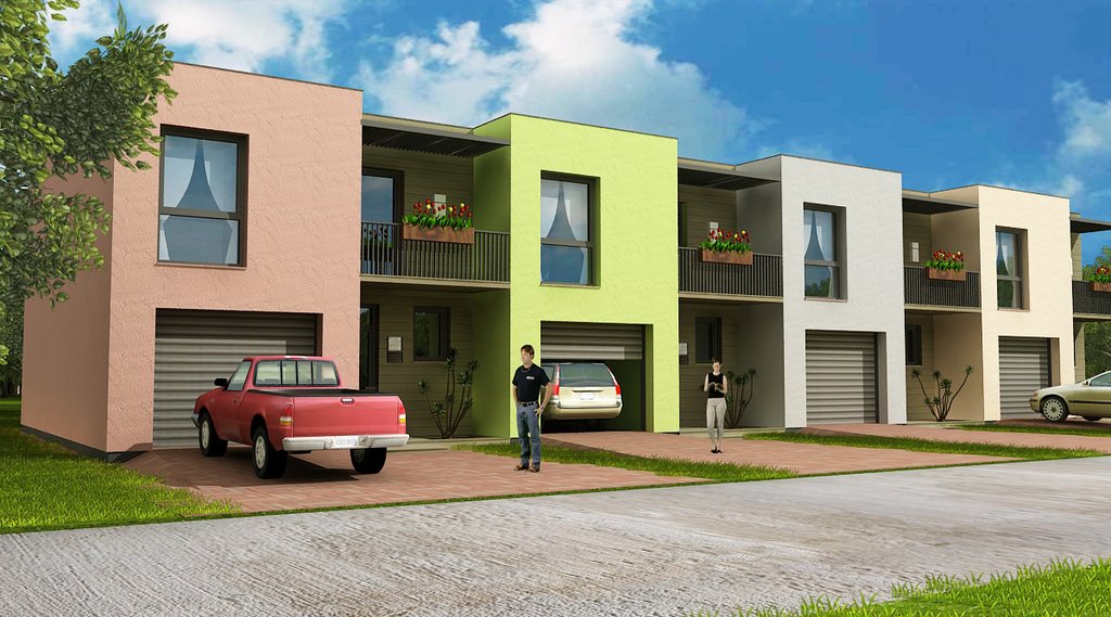 Modern Style House Plan - 3 Beds 1.5 Baths 952 Sq/Ft Plan #538-1