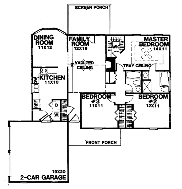 House Plan Design - Country Floor Plan - Main Floor Plan #30-318