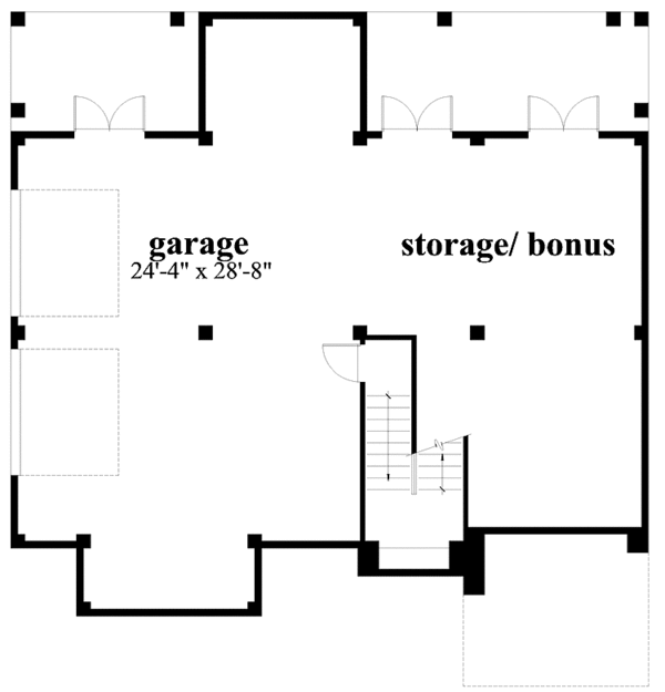 House Design - Mediterranean Floor Plan - Lower Floor Plan #930-128