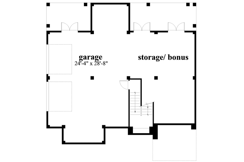 Home Plan - Floor Plan - Lower Floor for Mediterranean House Plan #930-128 - 3 bed, 2.5 bath