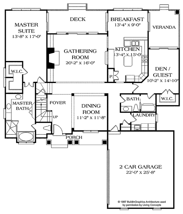 House Plan Design - Craftsman Floor Plan - Main Floor Plan #453-157