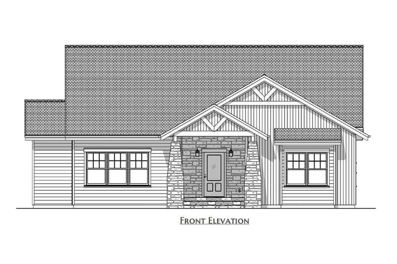 Architectural House Design - Exterior - Front Elevation 3 for Craftsman House Plan #1099-23 - 3 bed, 2 bath