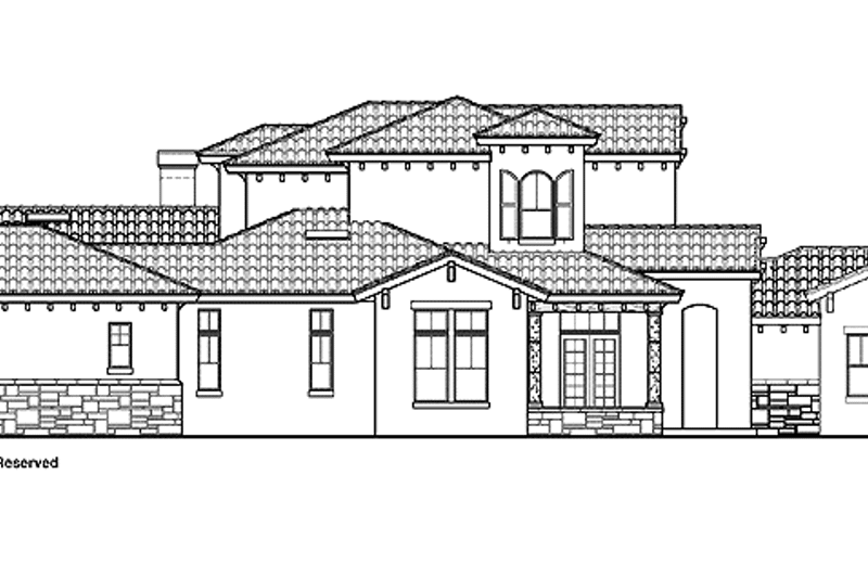 Home Plan - Exterior - Other Elevation for Mediterranean House Plan #1019-7 - 5 bed, 4.5 bath