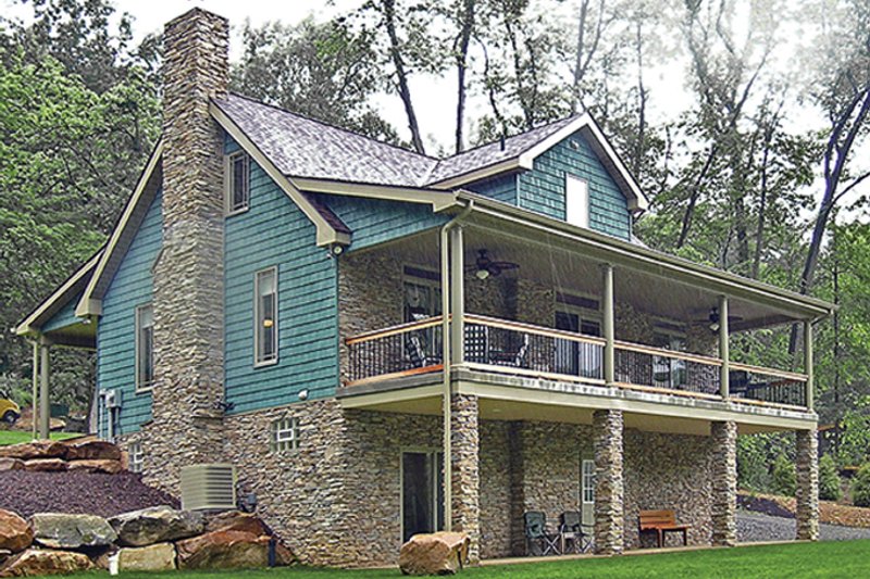 Home Plan - Exterior - Rear Elevation 1 for Craftsman House Plan #314-283 - 3 bed, 3.5 bath