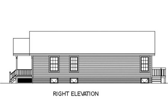 Exterior - Other Elevation 1 for Cottage House Plan #57-120 - 3 bed, 2 bath