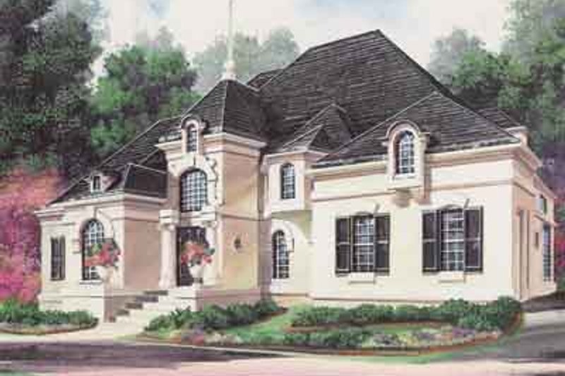 Architectural House Design - European Exterior - Front Elevation Plan #119-203