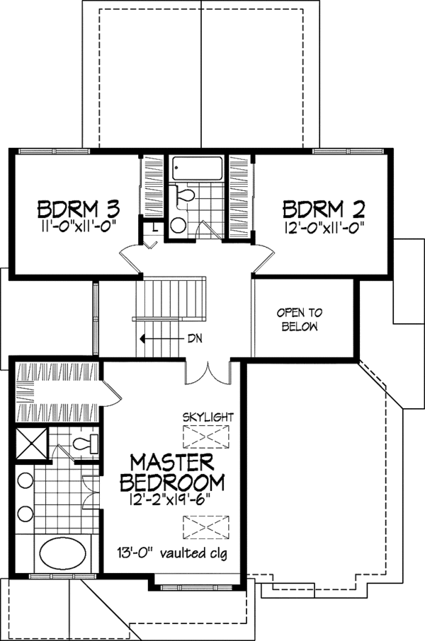 Home Plan - Contemporary Floor Plan - Upper Floor Plan #320-578