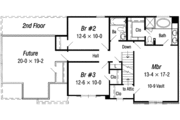 European Style House Plan - 4 Beds 2.5 Baths 1874 Sq/Ft Plan #329-111 