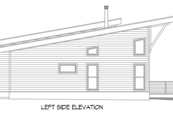 Exterior - Other Elevation for Modern House Plan #932-933 - 2 bed, 2.5 bath