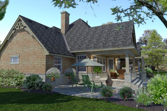 Exterior - Other Elevation 2 for Craftsman House Plan #120-176 - 4 bed, 2 bath