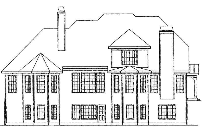 House Plan Design - Exterior - Rear Elevation for Country House Plan #927-567 - 4 bed, 3.5 bath