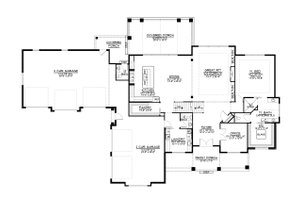 Floor Plan - Main Floor for Farmhouse House Plan #1064-99 - 5 bed, 4.5 bath