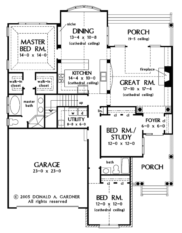 Country Floor Plan - Main Floor Plan #929-784