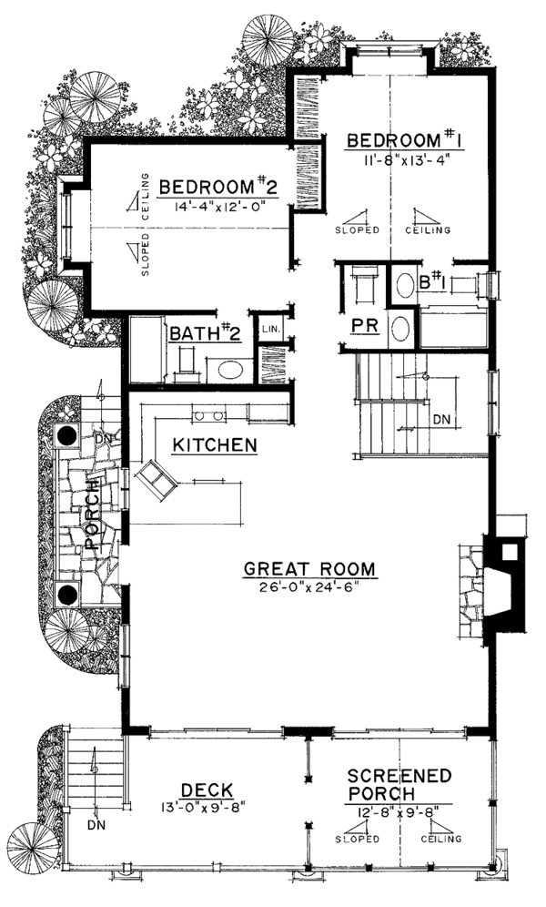 Dream House Plan - Country Floor Plan - Main Floor Plan #1016-73