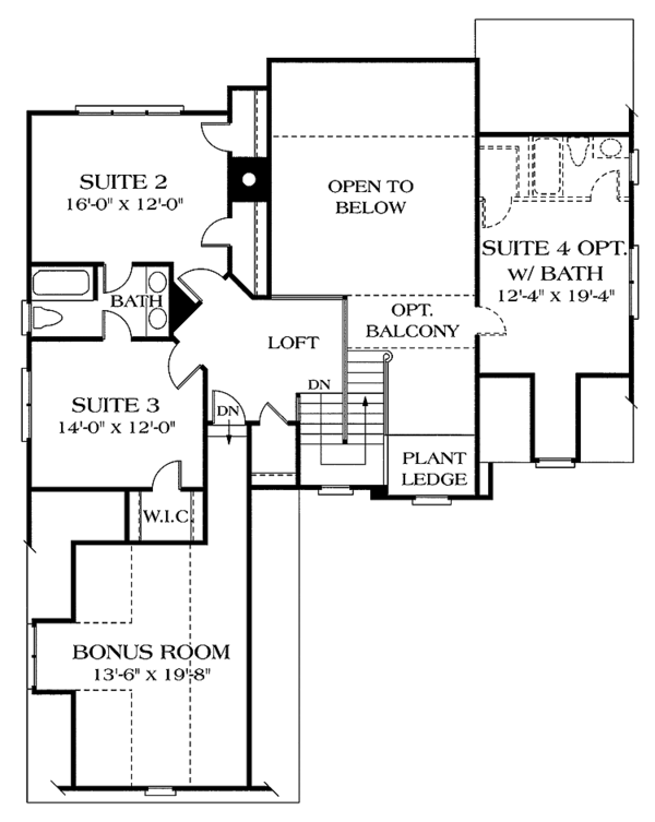 House Plan Design - Country Floor Plan - Upper Floor Plan #453-105