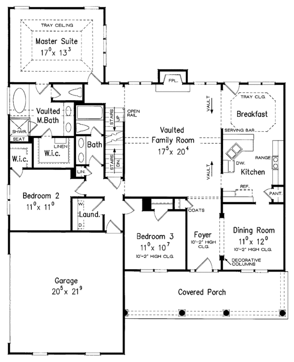 Dream House Plan - Country Floor Plan - Main Floor Plan #927-670